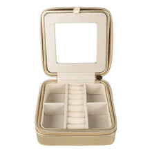 Load image into Gallery viewer, Leah Travel Jewelry Box, Gold
