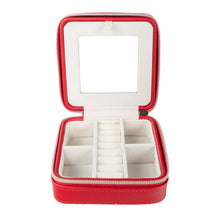 Load image into Gallery viewer, Leah Travel Jewelry Box, Red
