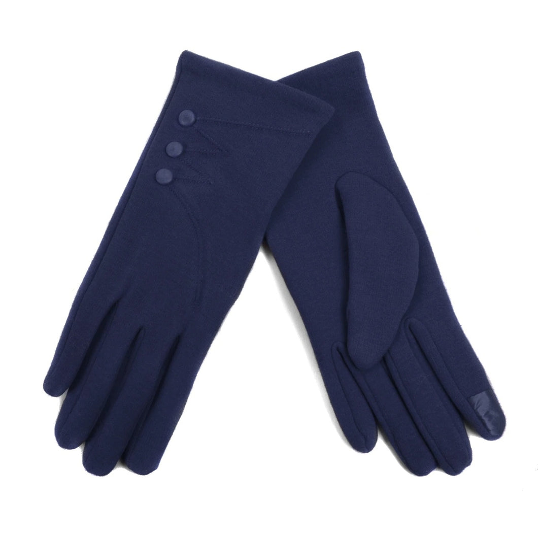 Navy Touch Screen Women's Gloves