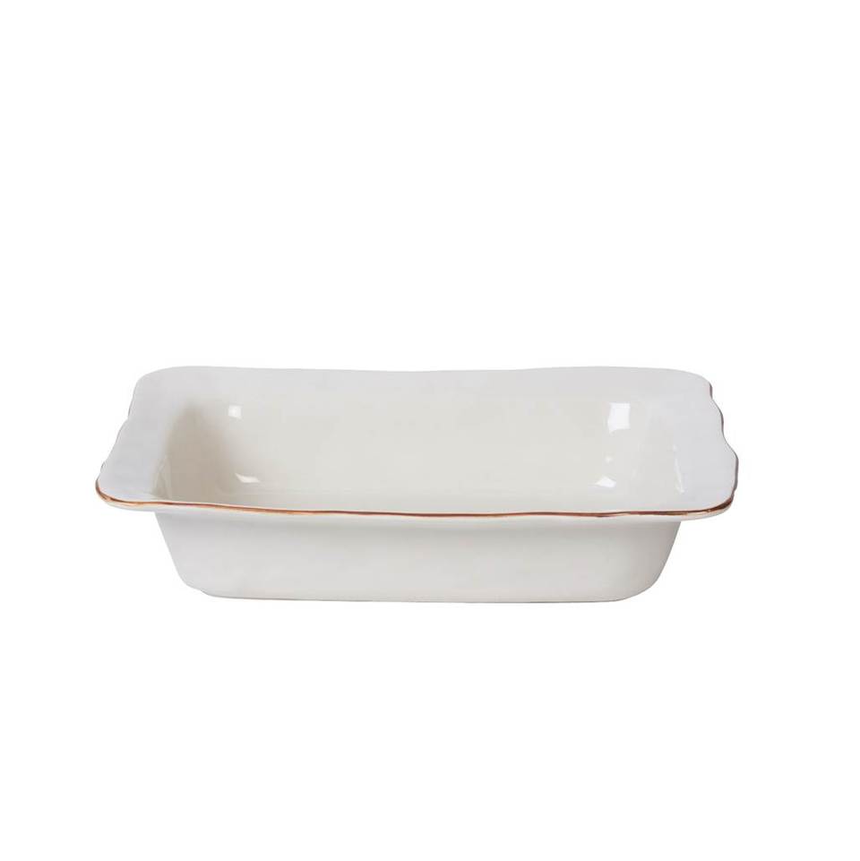 Cantaria Medium Rectangular Baker, White