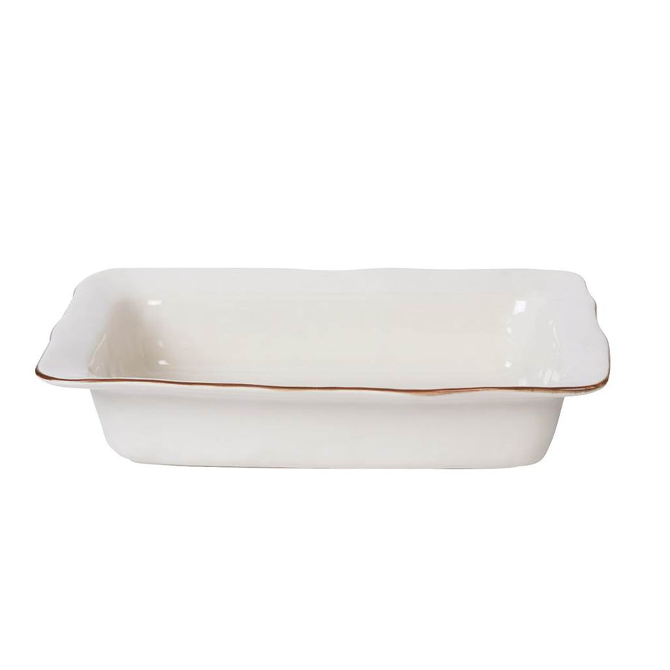 Cantaria Large Rectangular Baker, White