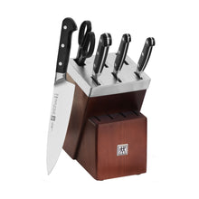 Load image into Gallery viewer, 7 Pc Self-Sharpening Knife Block Set
