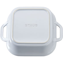 Load image into Gallery viewer, Ceramic 9&quot; Square Covered Baking Dish, White
