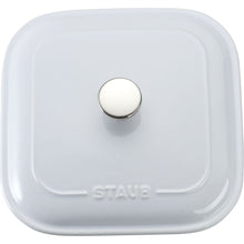 Load image into Gallery viewer, Ceramic 9&quot; Square Covered Baking Dish, White
