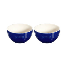 Load image into Gallery viewer, Ceramic Set of 2 Large Bowls, Dark Blue
