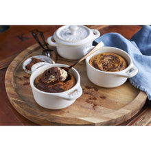 Load image into Gallery viewer, Ceramic Mini Cocotte Set of 3, White
