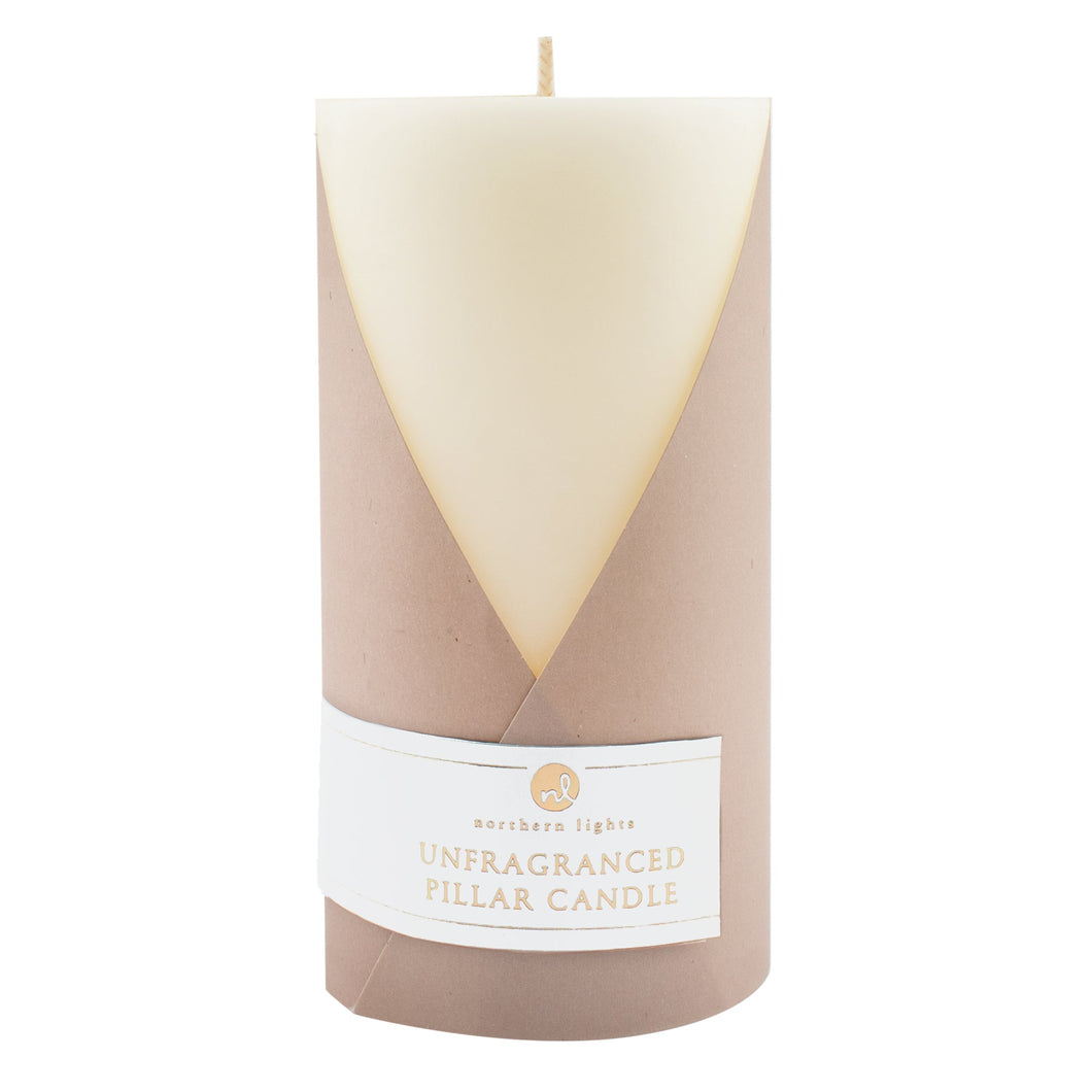 Ivory Unfragranced Pillar, 3x6
