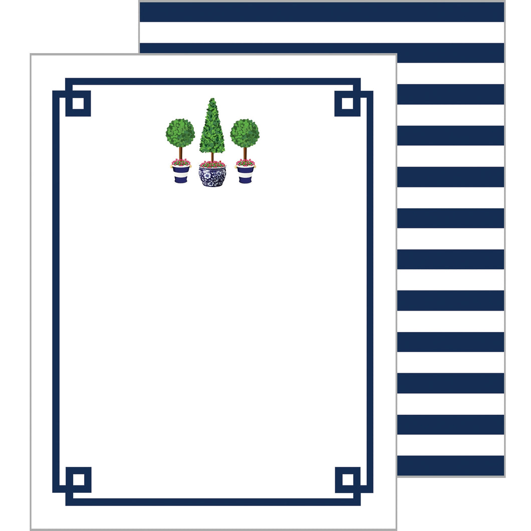 Topiary Trees Flat Notecards