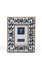 Load image into Gallery viewer, Blue Belle Bone Inlay Frame, 4x6&quot;
