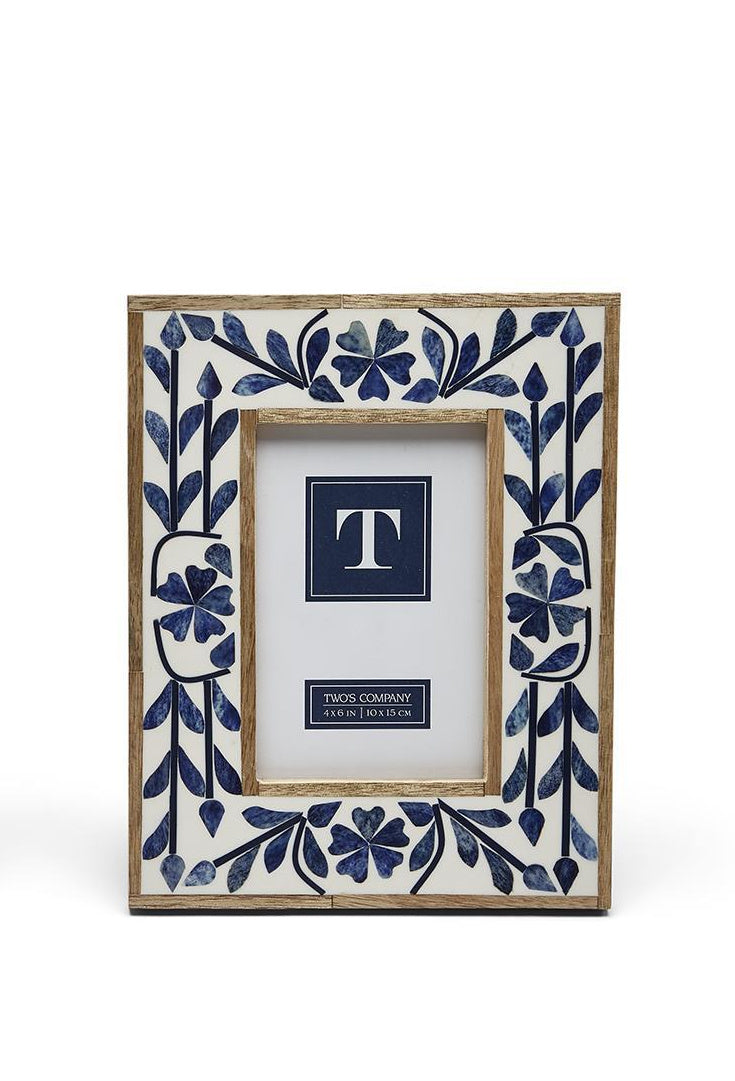 Blue Belle Bone Inlay Frame, 4x6
