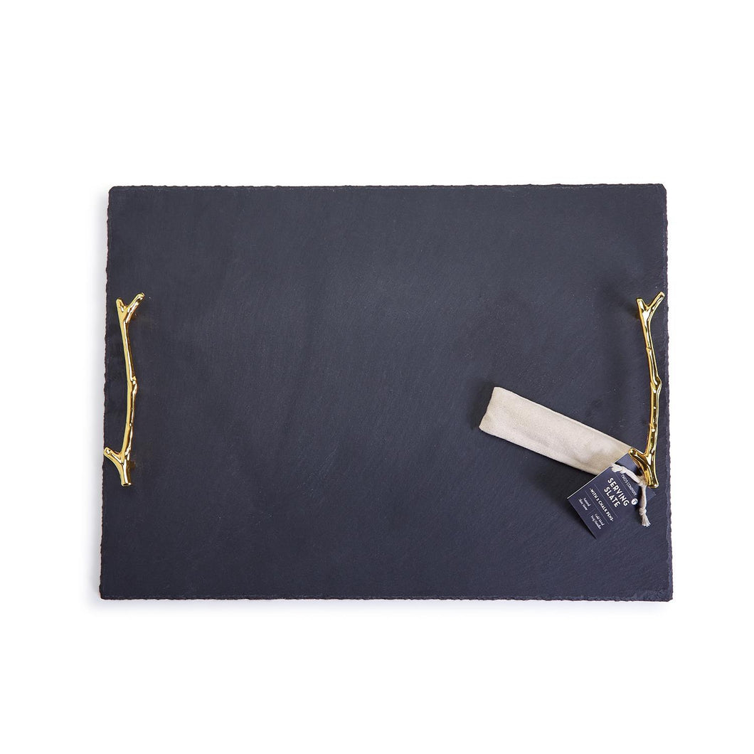 Natural Slate Tray with Chalk Pen