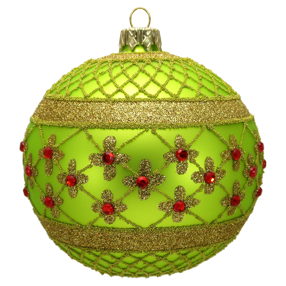 Coronation Ball Ornament, Lime