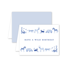 Load image into Gallery viewer, Blue Safari Birthday Card
