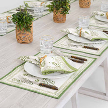 Load image into Gallery viewer, Phlox Green Placemat, Set of 4
