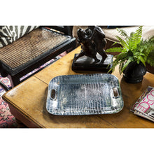 Load image into Gallery viewer, PIELES Croc Medium Rectangular Tray with Handles
