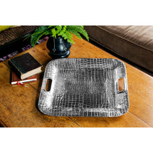 Load image into Gallery viewer, PIELES Croc Medium Rectangular Tray with Handles
