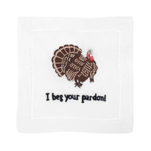 Load image into Gallery viewer, &quot;I Beg Your Pardon!&quot; Cocktail Napkins, Set of 4
