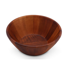 Load image into Gallery viewer, Bee Hive Style Wooden Acacia Salad Bowl
