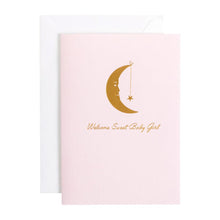 Load image into Gallery viewer, Welcome Sweet Baby Girl Card

