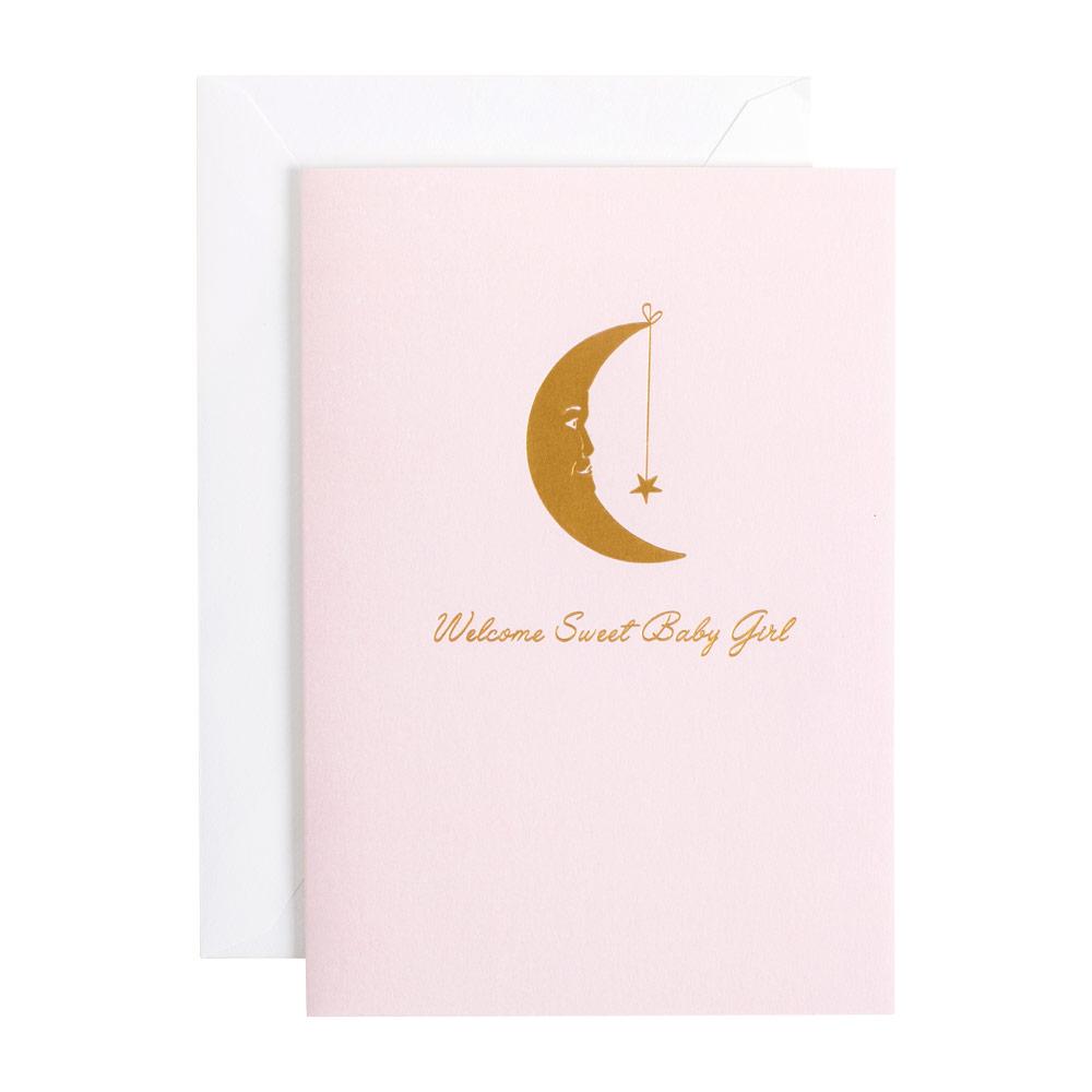 Welcome Sweet Baby Girl Card