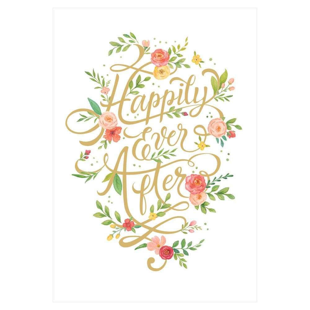 happily ever after card mtg Happily Ever After Foil Wedding Card – Julep Home and Gift