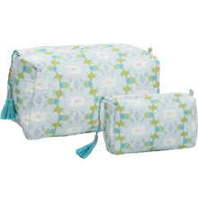 Load image into Gallery viewer, Chloe Blue Small Cosmetic Bag
