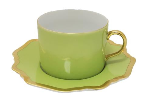 Anna's Palate Summer Green Tea Cup & Saucer