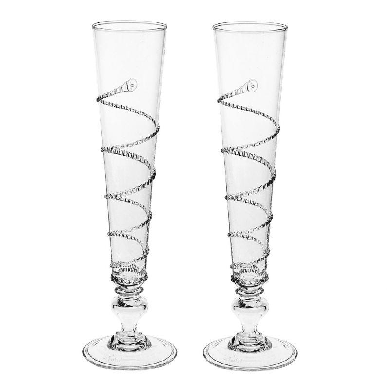 Amalia Champagne Flutes, Set of 2