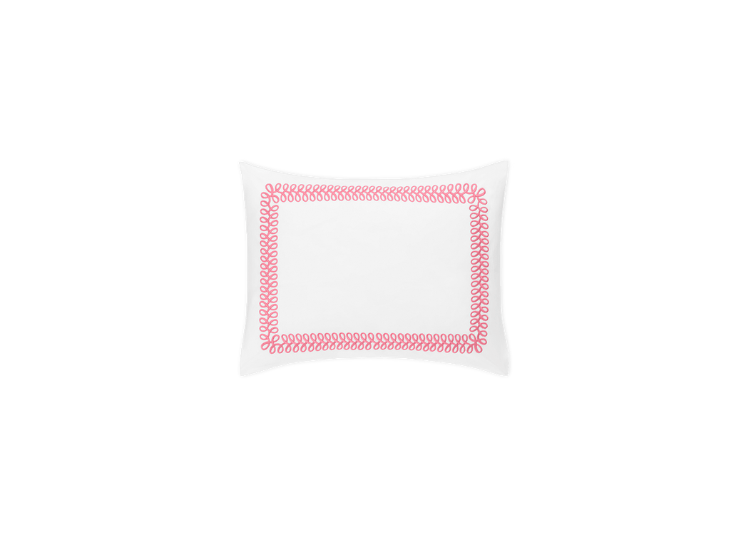 Astor Braid Boudoir Pillow, Peony