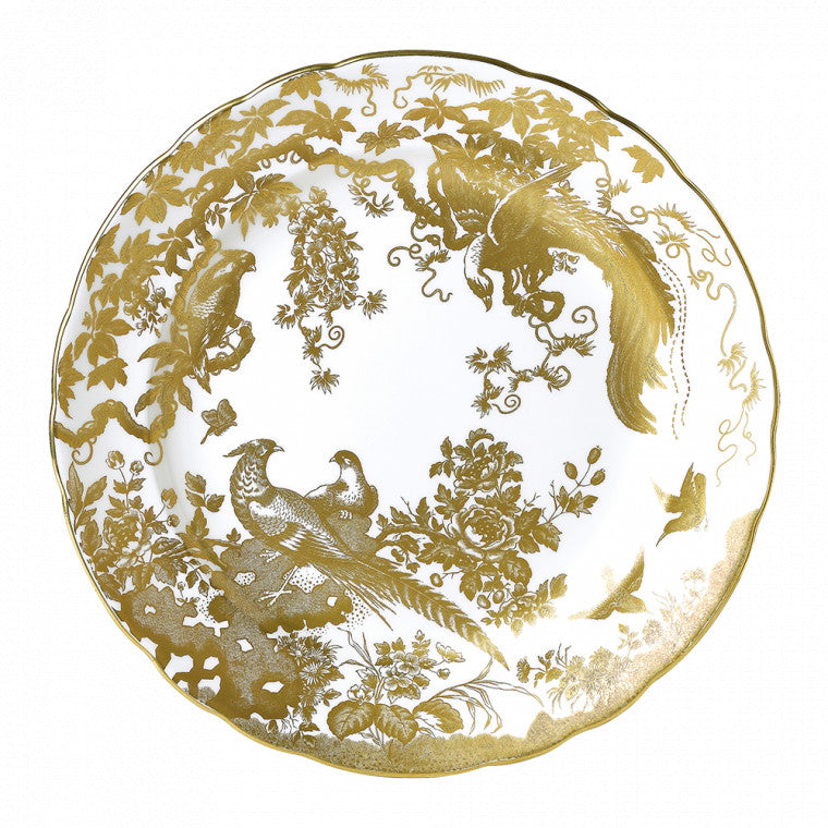 Aves Gold Dinner Plate
