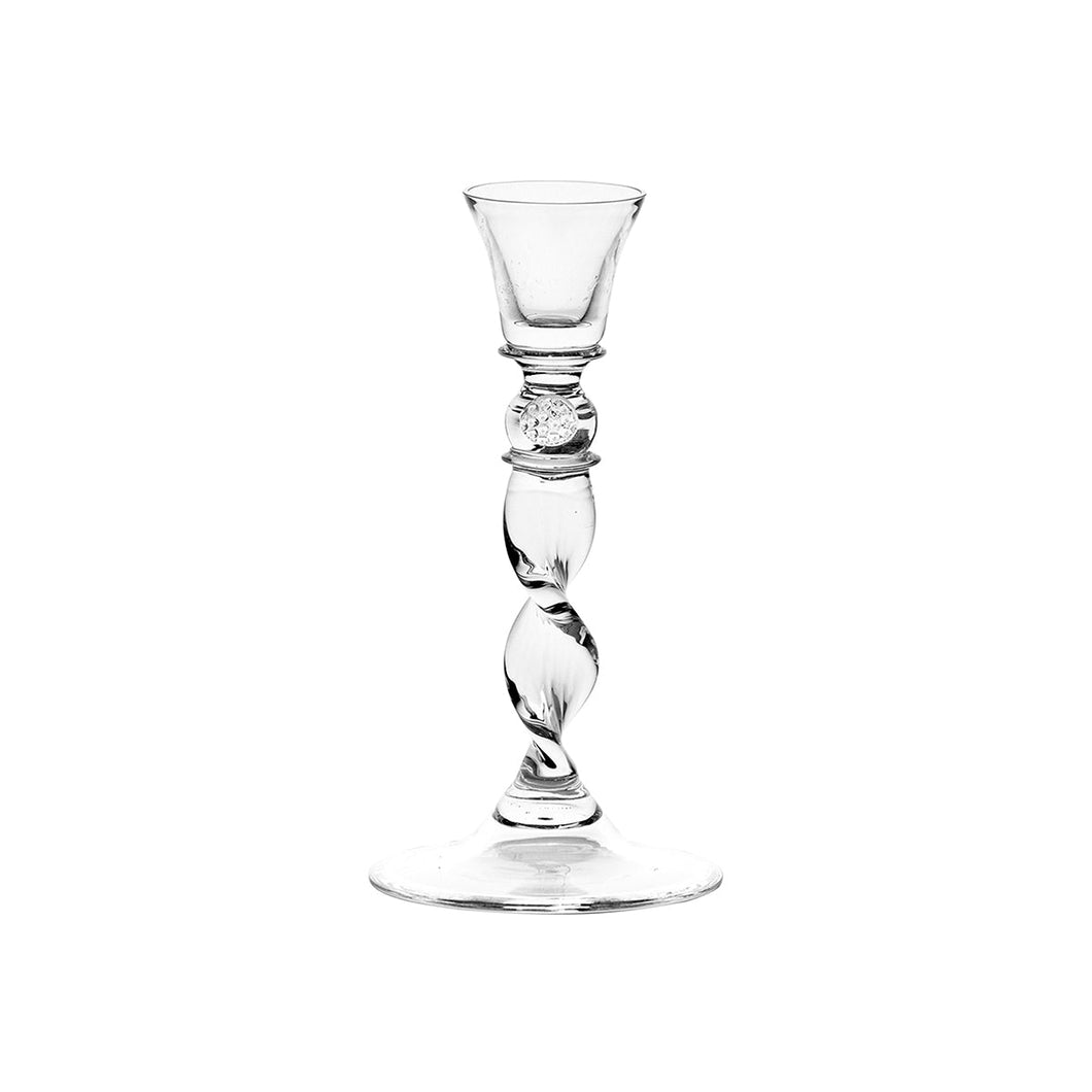 Berry Spiral Glass Candlestick, Small