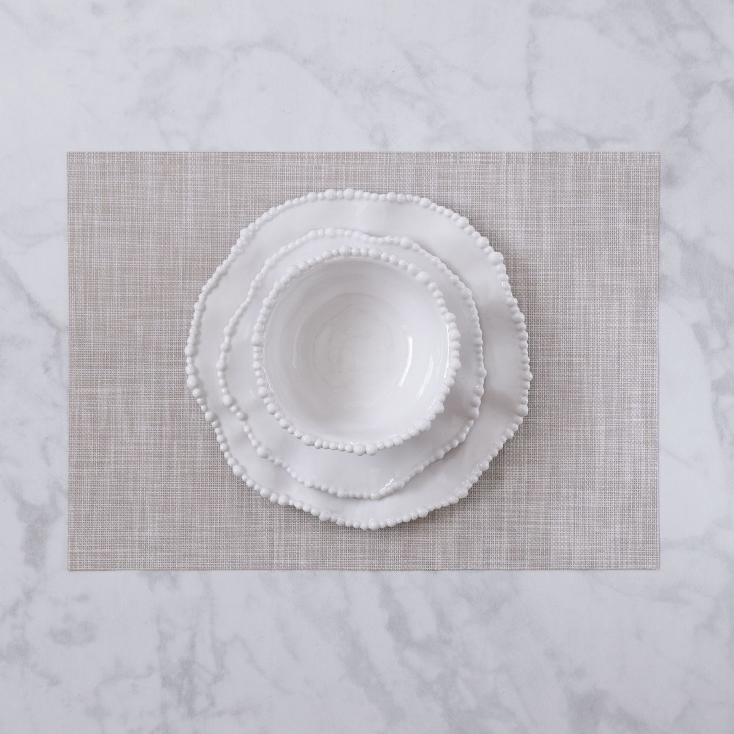 Taupe Indoor/Outdoor Rectangular Placemat