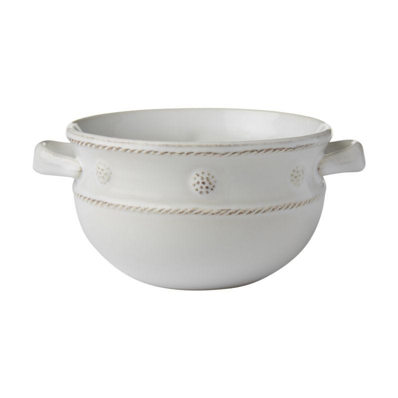 Berry & Thread Whitewash 2 Handled Chili Bowl