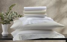 Load image into Gallery viewer, Luca Hemstitch King Flat Sheet, White

