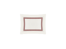 Load image into Gallery viewer, Bel Tempo Nocturne Boudoir Pillow, Ivory/Red
