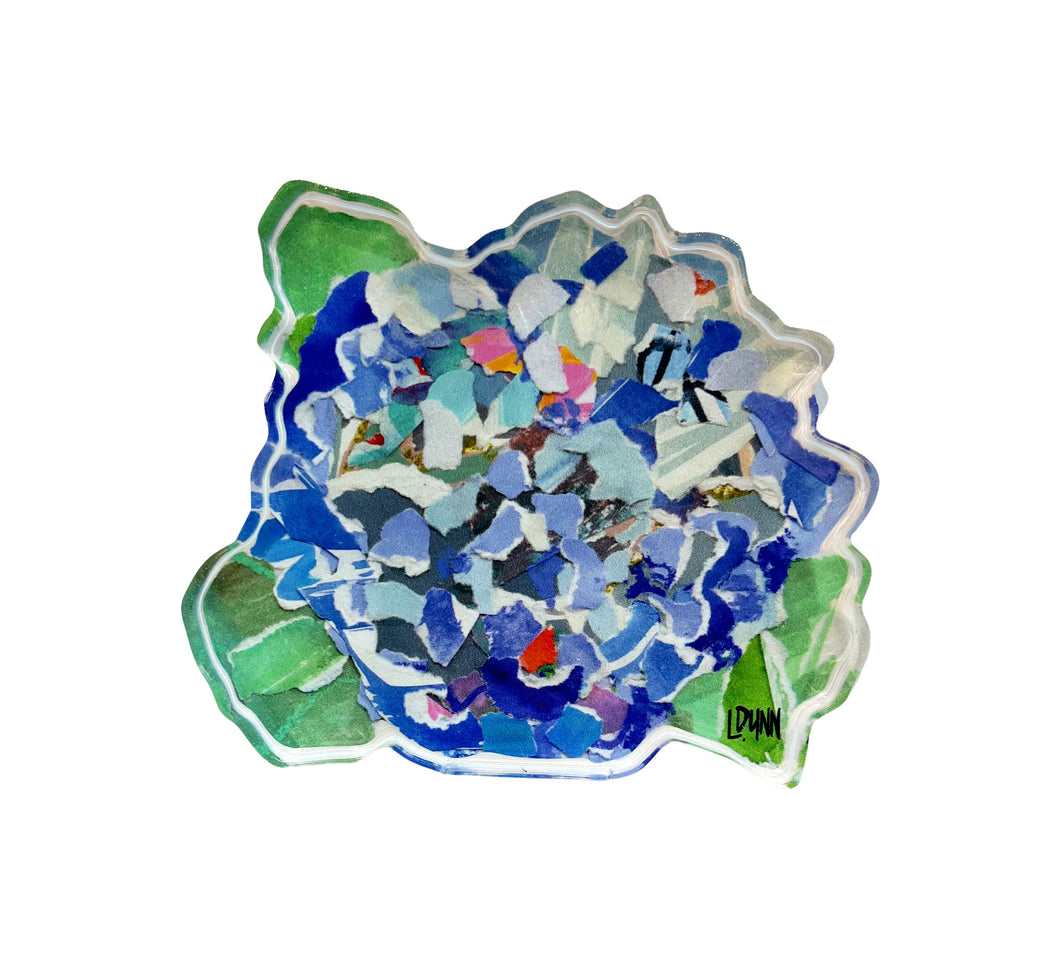 Hydrangea Bold Bloom Acrylic Block