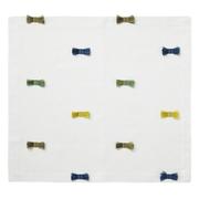 Load image into Gallery viewer, Bora Bora Napkins, Blue-Green Bows on White, set of 4
