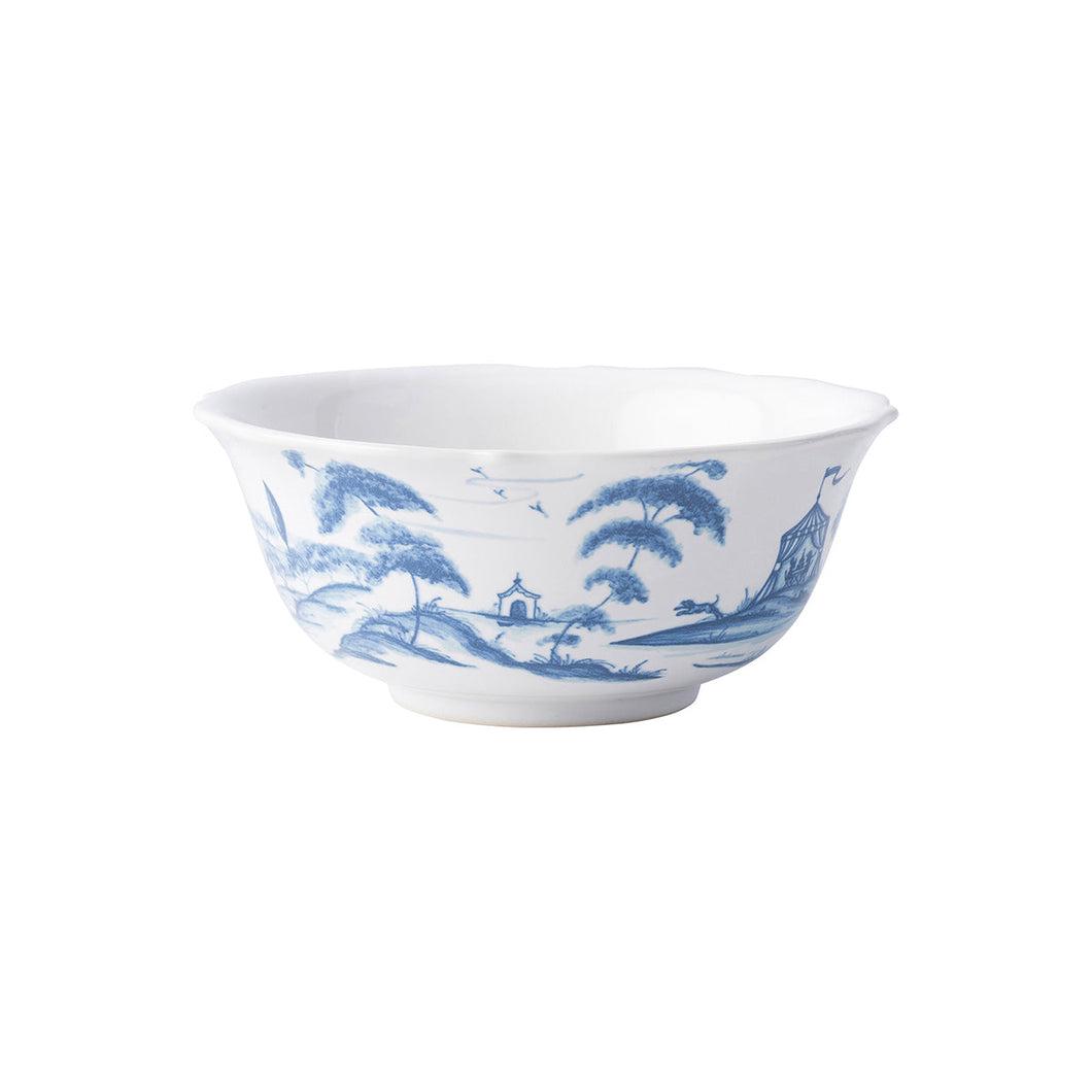 Country Estate Cereal/Ice Cream Bowl, Delft Blue