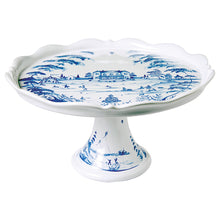 Load image into Gallery viewer, Country Estate Cake Stand, Delft Blue

