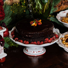 Load image into Gallery viewer, Country Estate Winter Frolic Cake Stand, Ruby
