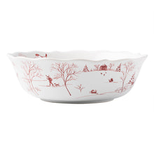 Load image into Gallery viewer, Country Estate Winter Frolic Ruby 10&quot; Serving Bowl
