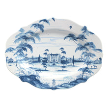 Load image into Gallery viewer, Country Estate 18&quot; Platter, Delft Blue
