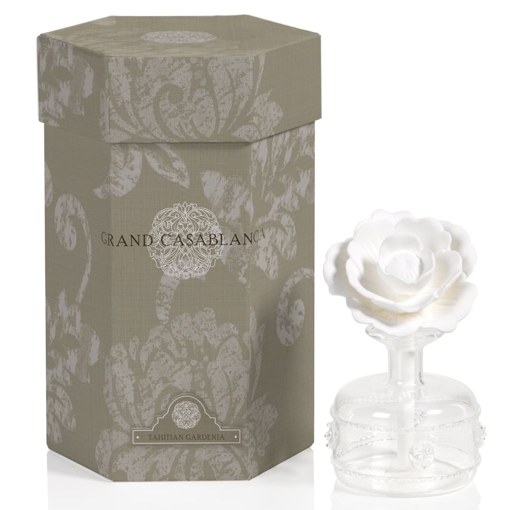 Mini Grand Casablanca Porcelain Diffuser, Tahitian Gardenia