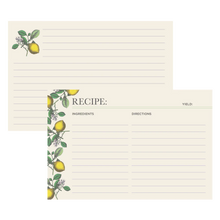 Load image into Gallery viewer, Lemon Recipe Card, Set of 12
