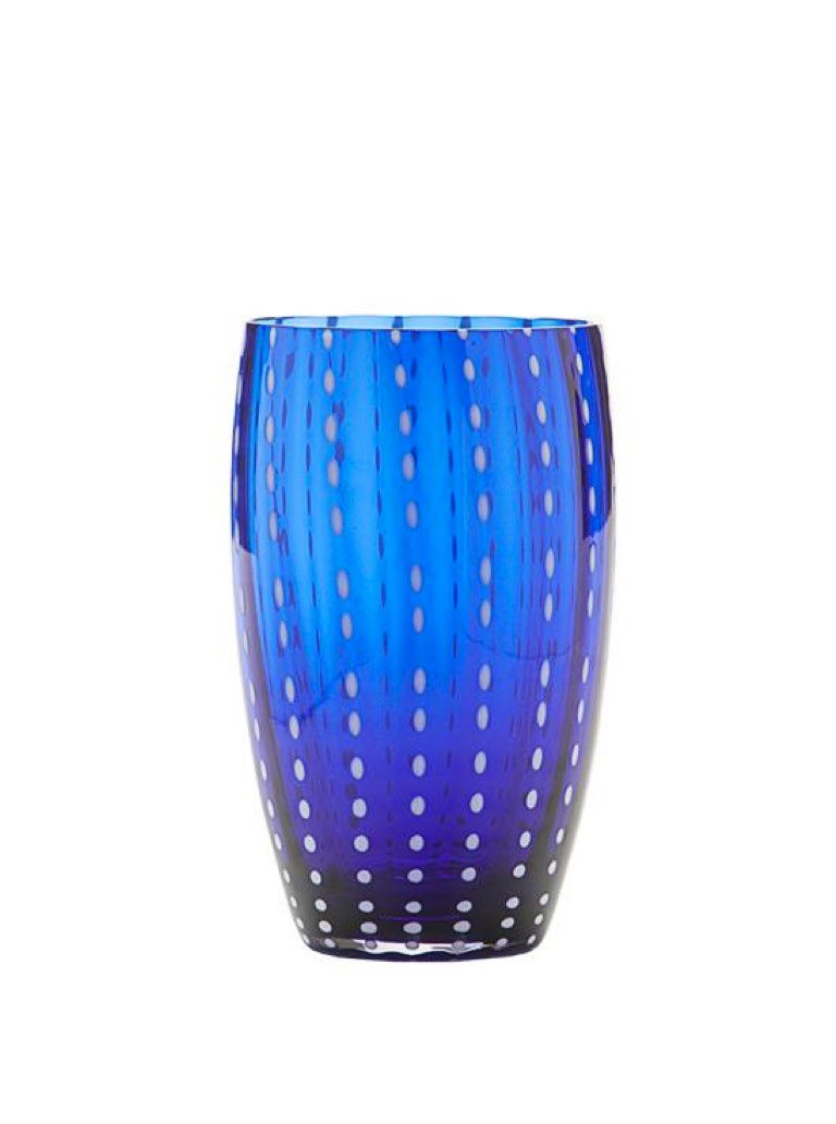 Cobalt Perle Beverage Glass, Set of 2