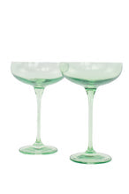 Load image into Gallery viewer, Mint Green Champagne Coupe
