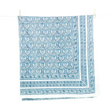 Load image into Gallery viewer, Caroline Blue Tablecloth 55 x 55
