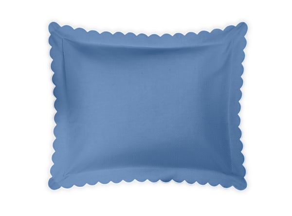 Diamond Pique Standard Sham Azure