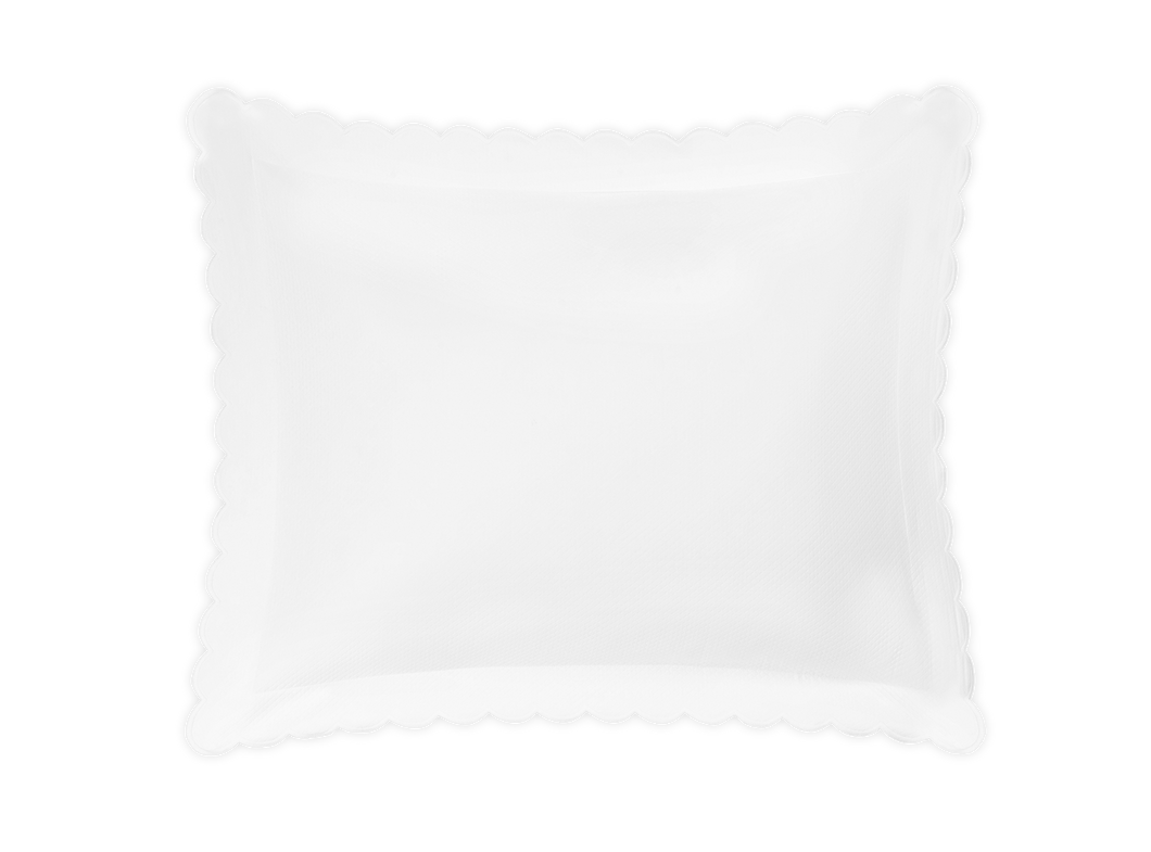 Diamond Pique Standard Sham, White