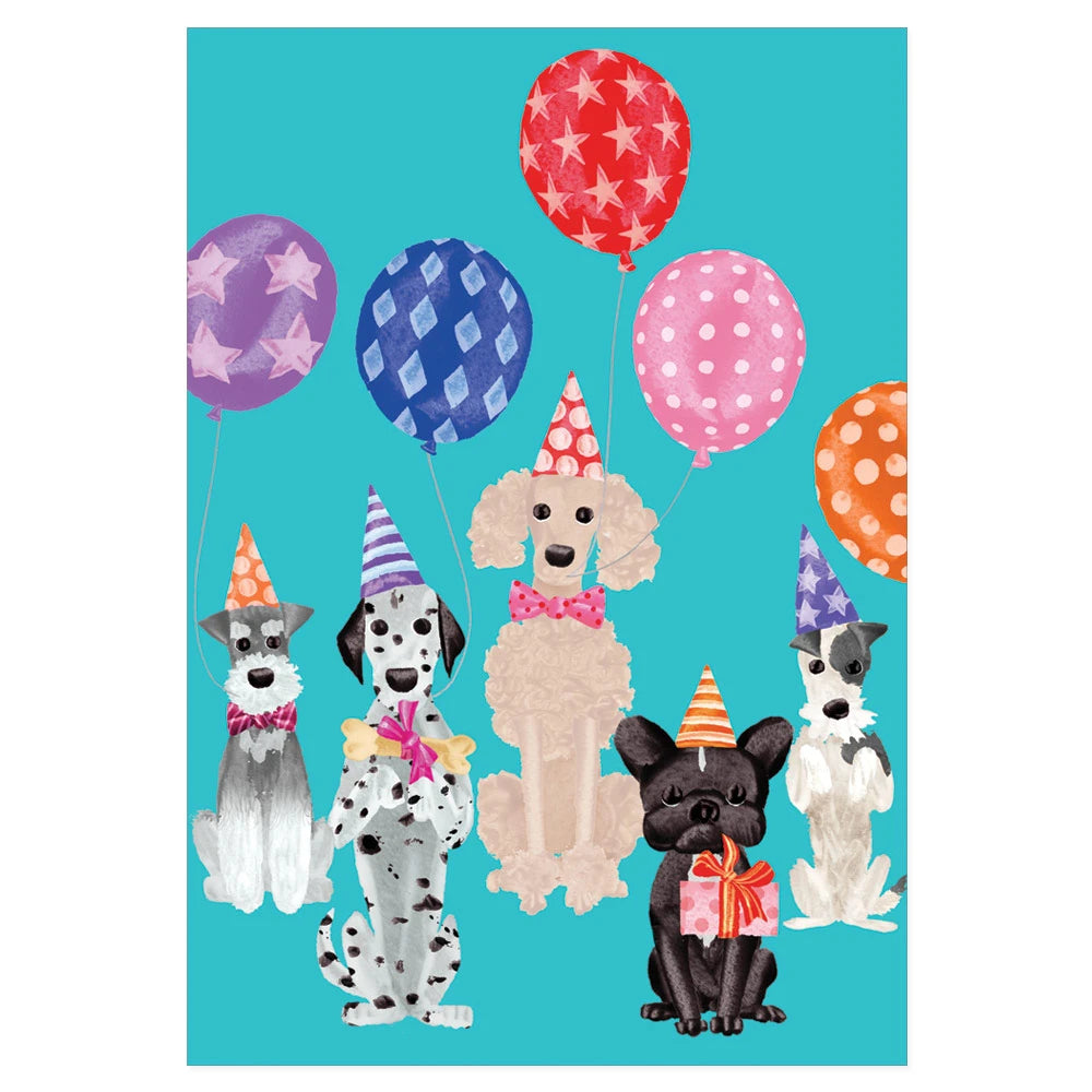 Birthday Dogs Single Card